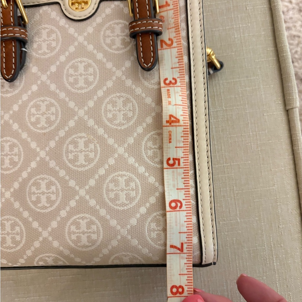 Tory Burch Cream and Brown Mini Bag - Picture 6 of 6